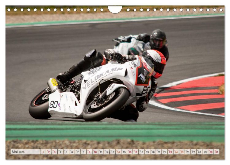 Produktbild: Motorrad Rennsport (Wandkalender 2026 DIN A4 quer), CALVENDO Monatskalender
