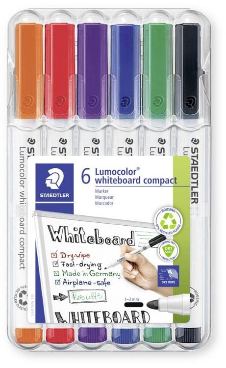 Produktbild: STAEDTLER Whiteboard-Marker Lumocolor 341, sortierte Farben, 6er Set
