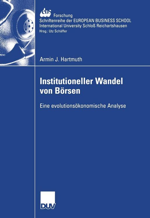 Produktbild: Institutioneller Wandel von B&ouml;rsen