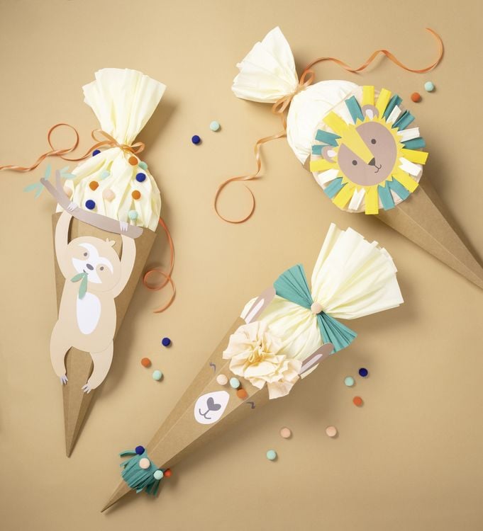 Produktbild: Folia Schult&uuml;te Bastelset SAFARI SCHOOL, 1 St&uuml;ck