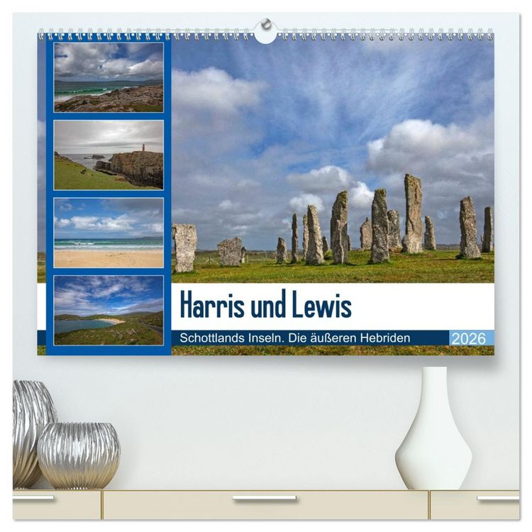 Produktbild: Harris und Lewis - Schottlands Inseln. Die &auml;u&szlig;eren Hebriden (hochwertiger Premium Wandkalender 2026 DIN A2 quer), Kunstdruck in Hochglanz
