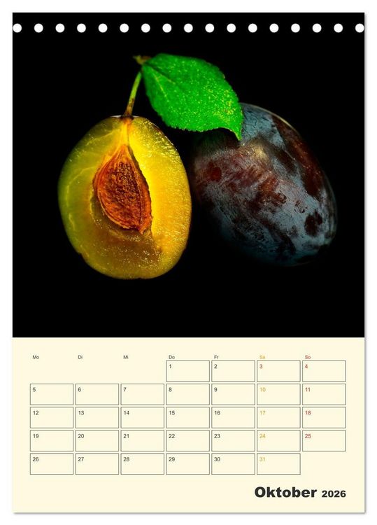 Produktbild: Allerlei Fr&uuml;chte (Tischkalender 2026 DIN A5 hoch), CALVENDO Monatskalender