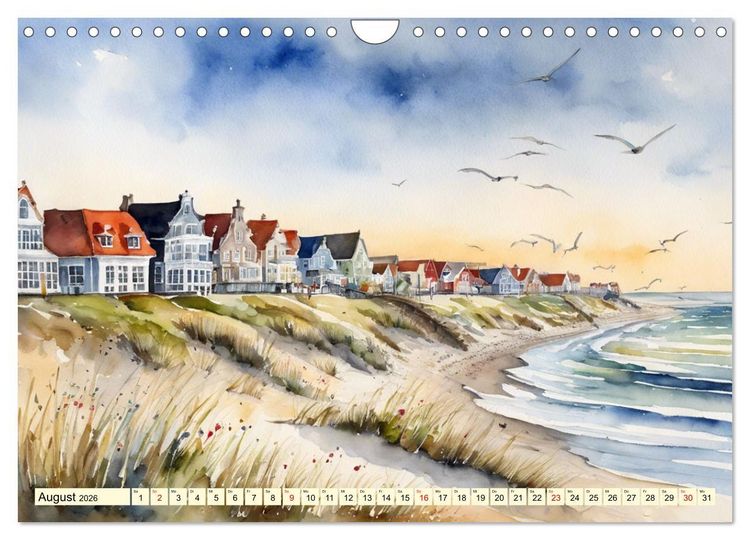 Produktbild: Norddeutsches Wattenmeer (Wandkalender 2026 DIN A4 quer), CALVENDO Monatskalender