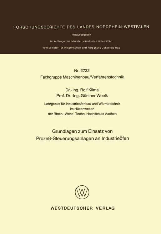 Produktbild: Grundlagen zum Einsatz von Proze&szlig;-Steuerungsanlagen an Industrie&ouml;fen