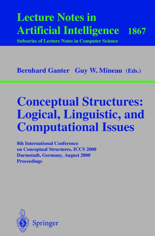 Produktbild: Conceptual Structures: Logical, Linguistic, and Computational Issues