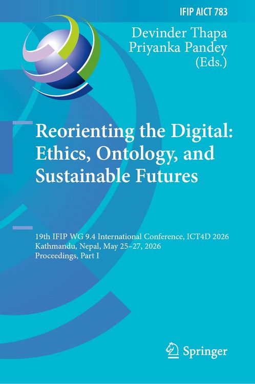 Produktbild: Reorienting the Digital: Ethics, Ontology and Sustainable Futures