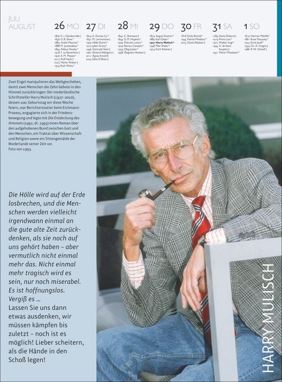 Produktbild: Der Literatur Kalender Wochenkalender 2027