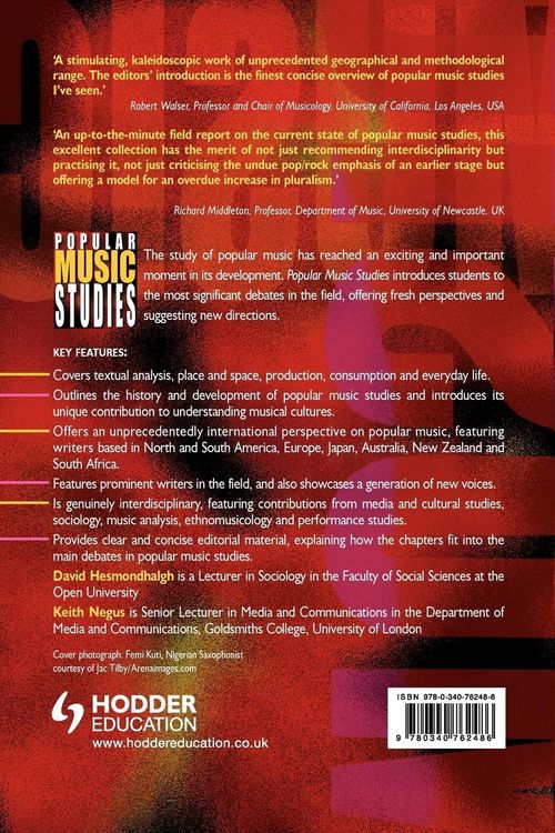 Produktbild: Popular Music Studies