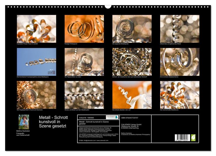 Produktbild: Metall - Schrott kunstvoll in Szene gesetzt (Wandkalender 2026 DIN A2 quer), CALVENDO Monatskalender