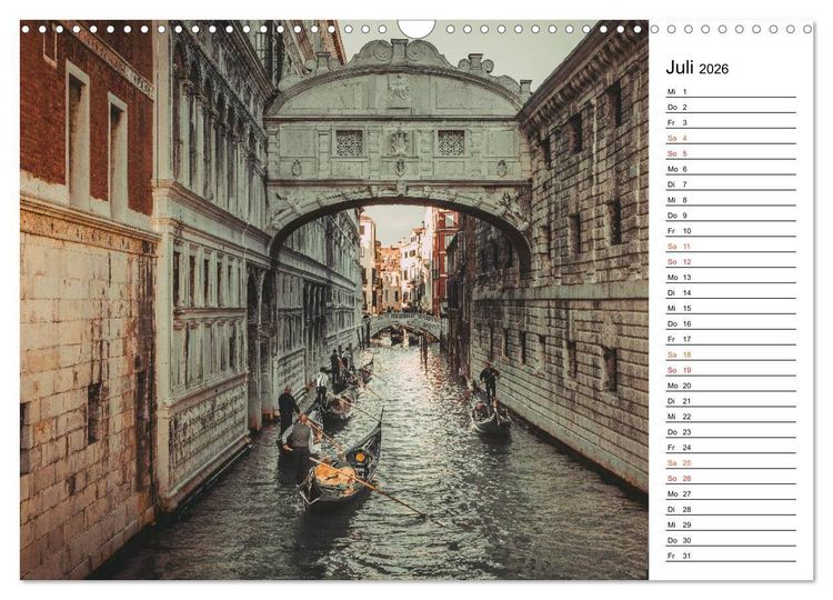 Produktbild: Traumstadt Venedig (Wandkalender 2026 DIN A3 quer), CALVENDO Monatskalender