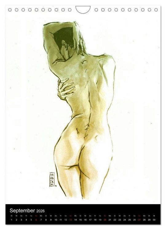 Produktbild: Les femmes de Gilles 2 by Gilles Vranckx - 12 Frauen-Illustrationen von dem Belgischen K&uuml;nstler Gilles Vranckx (Wandkalender 2026 DIN A4 hoch), CALVENDO Monatskalender