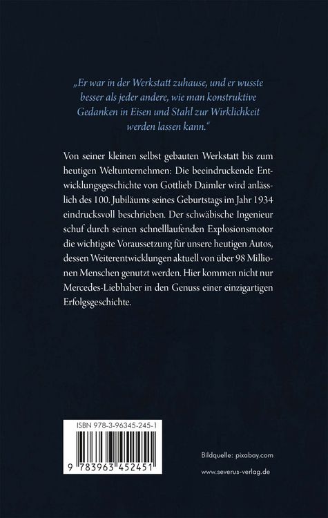 Produktbild: Gottlieb Daimler &ndash; in der Geschichte des Kraftwagens