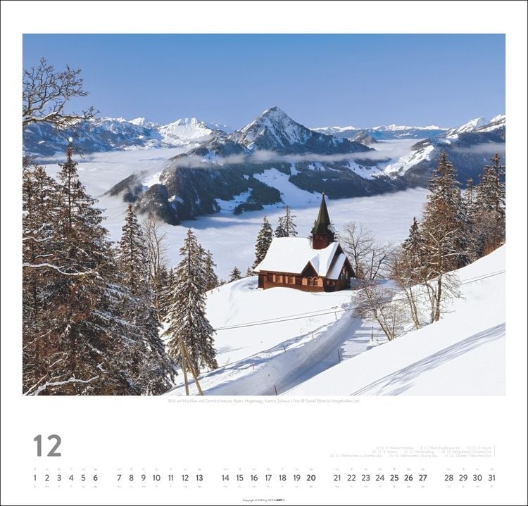 Produktbild: Schweiz Kalender 2026 - Schönste Landschaften und Ansichten