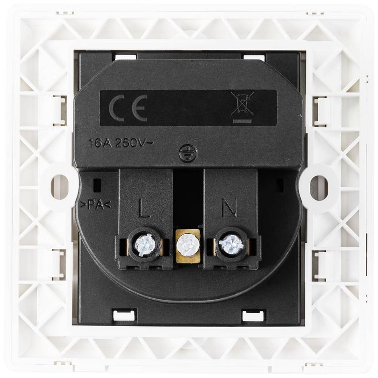 Produktbild: Sygonix SY-5238674 Unterputz-Steckdose Power Delivery, erh&ouml;hter Ber&uuml;hrungsschutz, mit USB-C&reg; Wei&szlig;