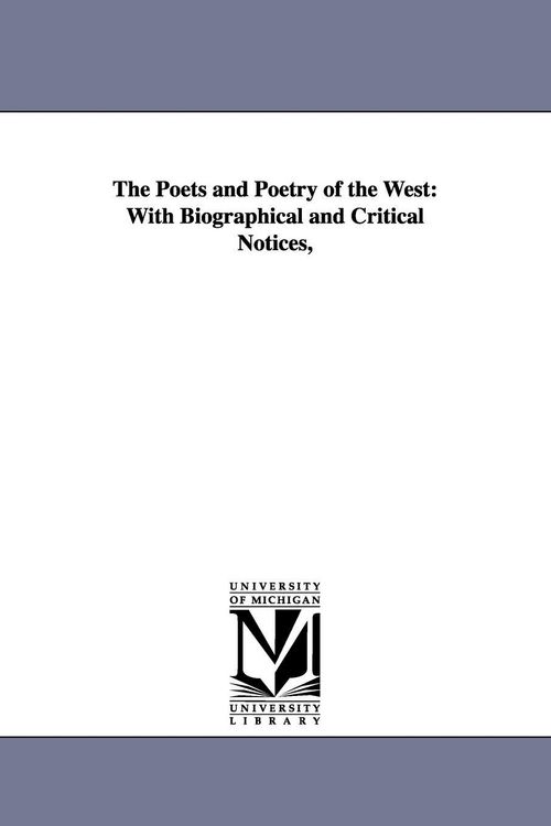 Produktbild: The Poets and Poetry of the West