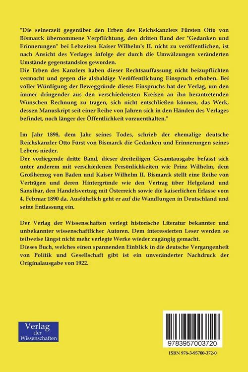 Produktbild: Gedanken und Erinnerungen