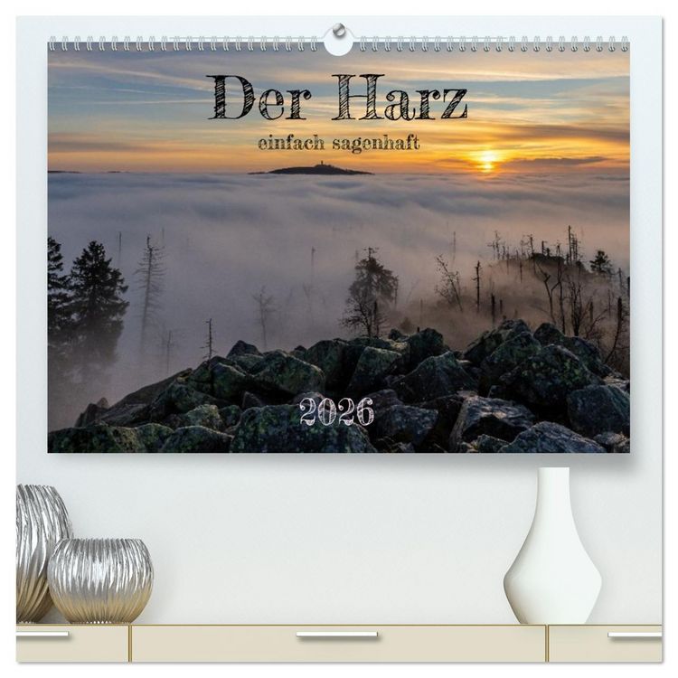 Produktbild: Der Harz - einfach sagenhaft (hochwertiger Premium Wandkalender 2026 DIN A2 quer), Kunstdruck in Hochglanz