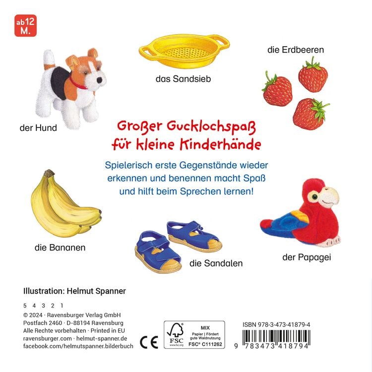 Produktbild: Erste Bilder - Erste W&ouml;rter: Mein Gucklochbuch