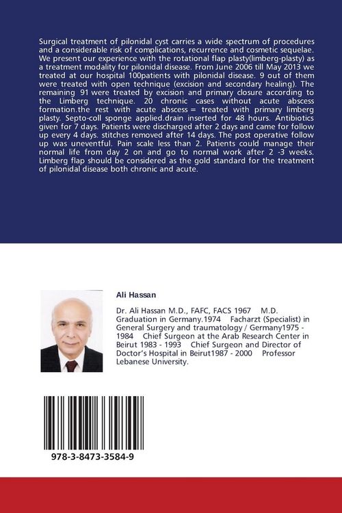Produktbild: Primary Repair of Infected Pilonidal Cyst by Limberg Flap