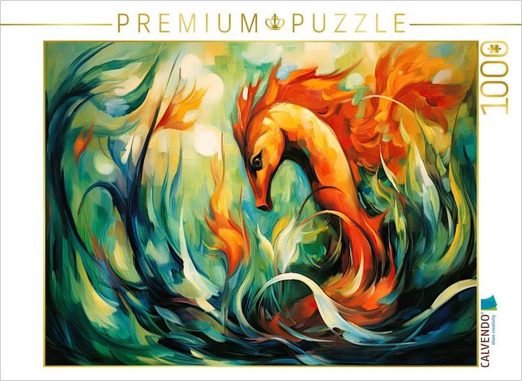 Produktbild: CALVENDO Puzzle Seepferdchen | 1000 Teile Lege-Gr&ouml;&szlig;e 64x48cm Foto-Puzzle f&uuml;r gl&uuml;ckliche Stunden