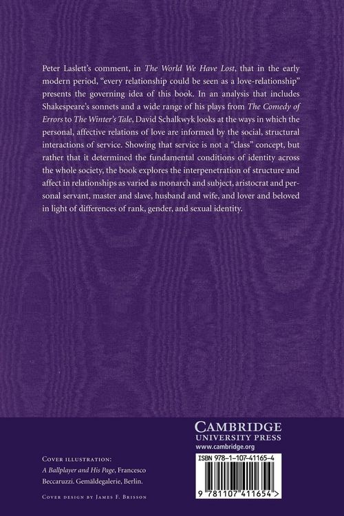 Produktbild: Shakespeare, Love and Service. David Schalkwyk