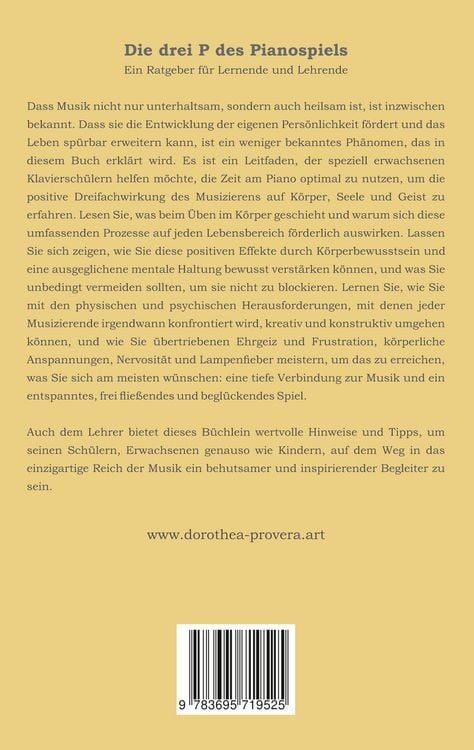 Produktbild: Die drei P des Pianospiels