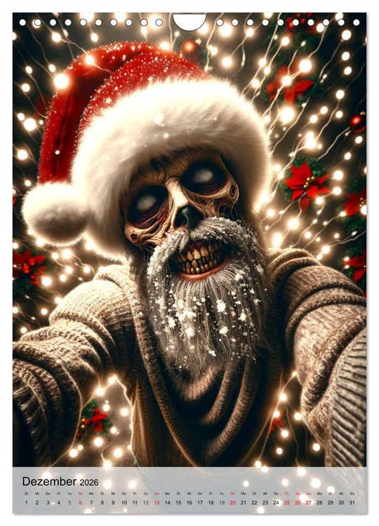 Produktbild: Zombie Selfies - Ein humorvoller Blick auf das untote Dasein (Wandkalender 2026 DIN A4 hoch), CALVENDO Monatskalender