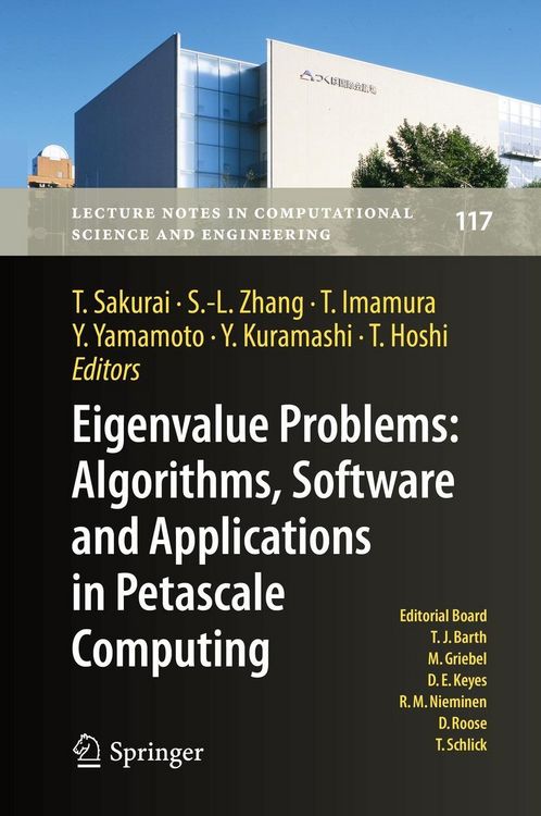 Produktbild: Eigenvalue Problems: Algorithms, Software and Applications in Petascale Computing