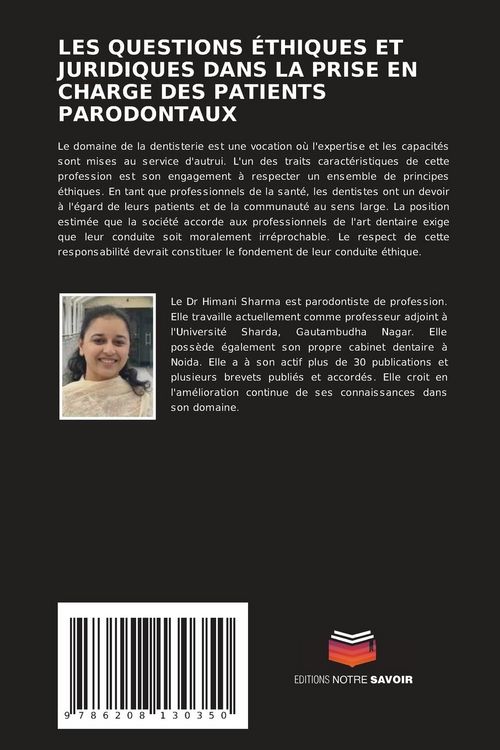 Produktbild: Les Questions &Eacute;thiques Et Juridiques Dans La Prise En Charge des Patients Parodontaux
