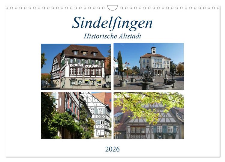 Produktbild: Sindelfingen - Historische Altstadt (Wandkalender 2026 DIN A3 quer), CALVENDO Monatskalender