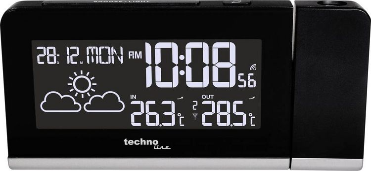 Produktbild: Techno Line Technoline WT 539 Funk Wecker digital Schwarz