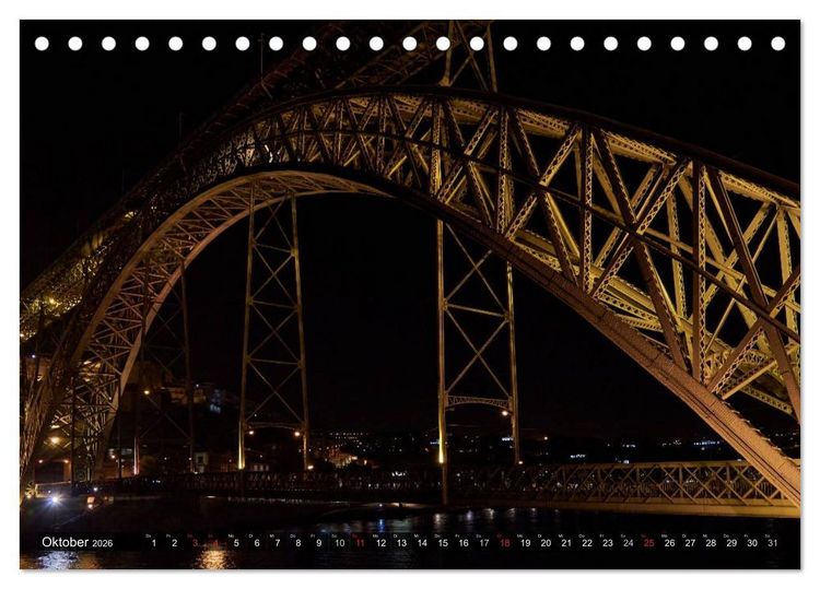 Produktbild: Portugal - Bilder dreier St&auml;dte (Tischkalender 2026 DIN A5 quer), CALVENDO Monatskalender