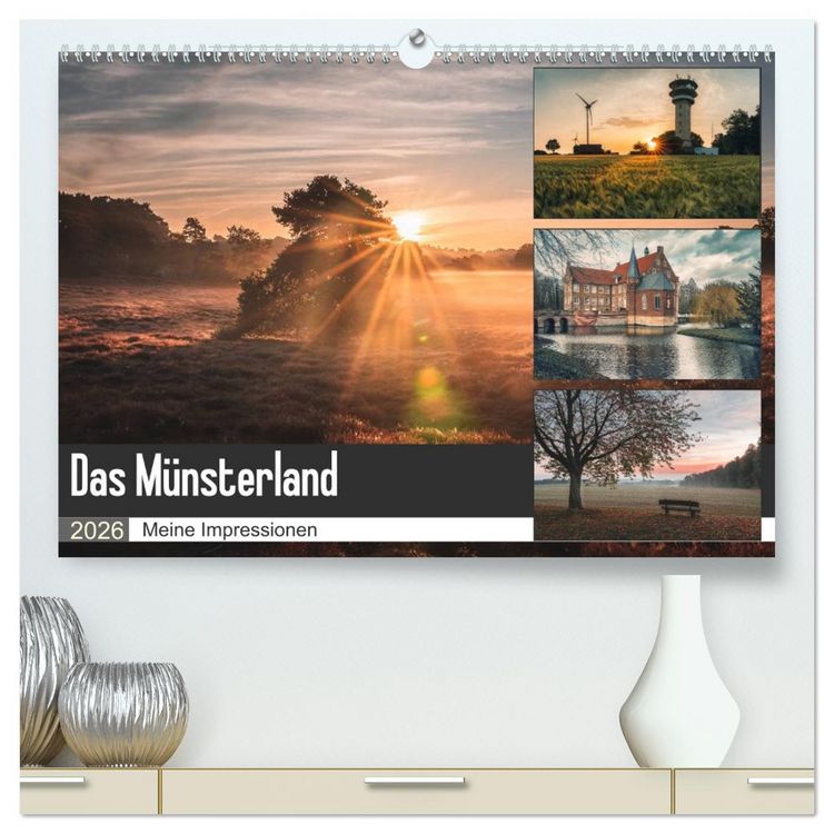 Produktbild: Das M&uuml;nsterland - Meine Impressionen (hochwertiger Premium Wandkalender 2026 DIN A2 quer), Kunstdruck in Hochglanz