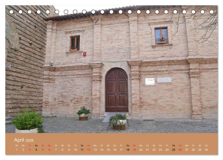 Produktbild: Urbino - Ein Spaziergang durch die Renaissance-Stadt in den Marken (Tischkalender 2026 DIN A5 quer), CALVENDO Monatskalender