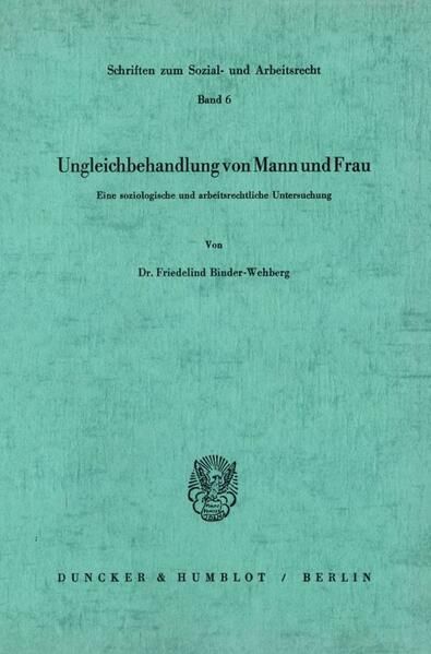 Produktbild: Ungleichbehandlung von Mann und Frau.