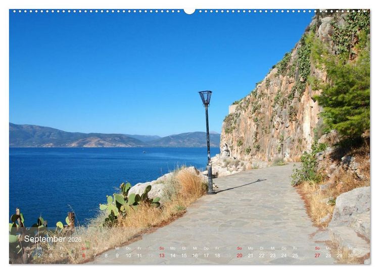Produktbild: Nafplio &ndash; griechische Perle des Peloponnes (hochwertiger Premium Wandkalender 2026 DIN A2 quer), Kunstdruck in Hochglanz