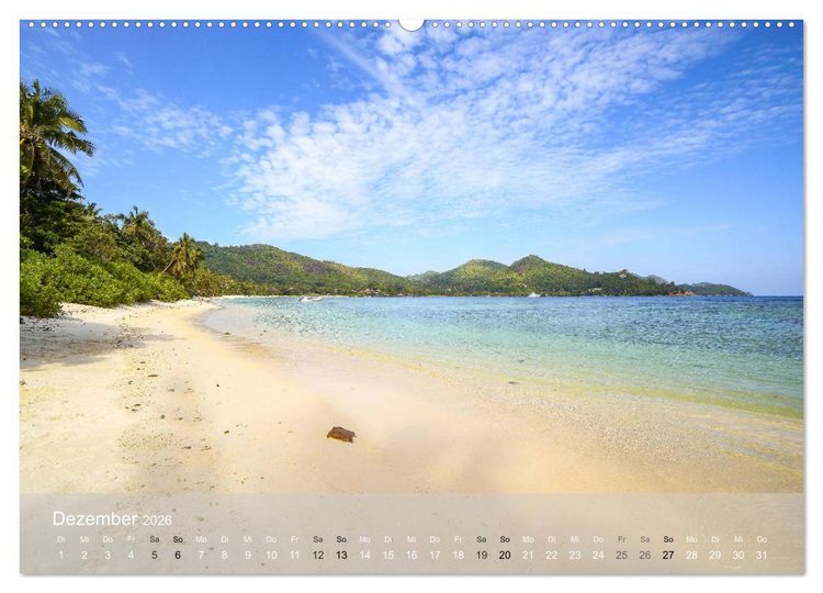 Produktbild: Seychellen - Paradis im indischen Ozean (hochwertiger Premium Wandkalender 2026 DIN A2 quer), Kunstdruck in Hochglanz