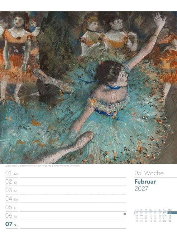 Produktbild: Kunstwelt Wochenplaner Kalender 2027 | Impressionismus und Klassische Moderne