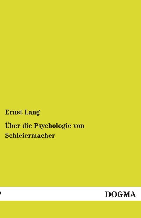Produktbild: &Uuml;ber die Psychologie von Schleiermacher