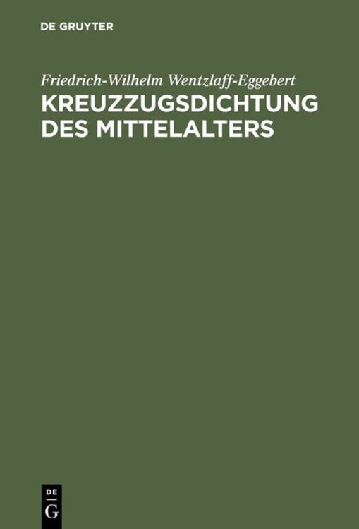 Produktbild: Kreuzzugsdichtung des Mittelalters