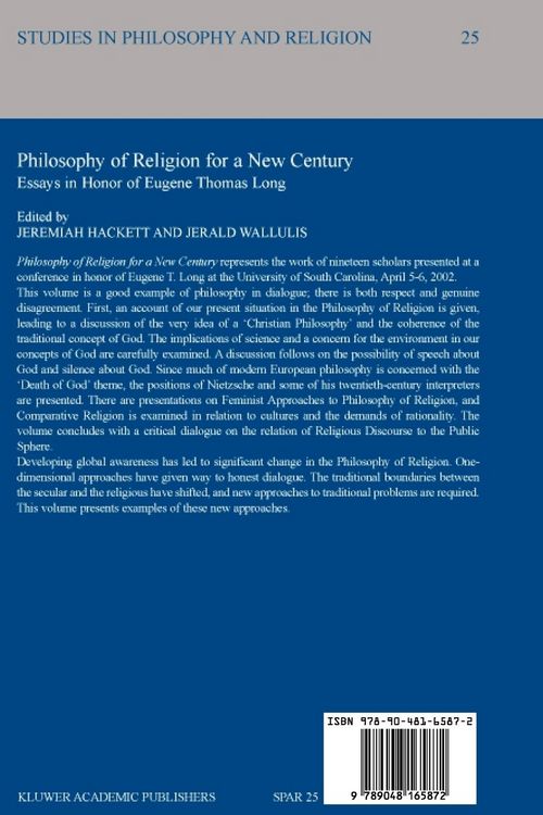 Produktbild: Philosophy of Religion for a New Century