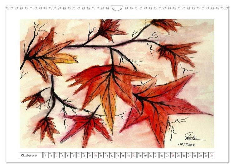 Produktbild: Der AQUARELL-Kalender (Wandkalender 2027 DIN A3 quer), CALVENDO Monatskalender