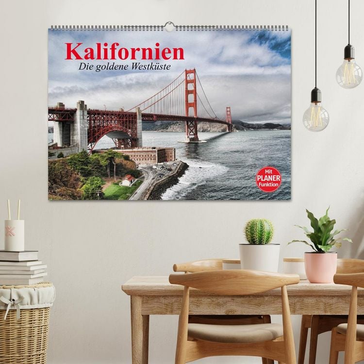 Produktbild: Kalifornien. Die goldene Westk&uuml;ste (Wandkalender 2026 DIN A2 quer), CALVENDO Monatskalender