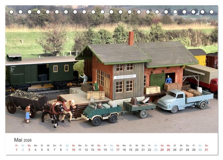 Produktbild: Modellbahnen aus aller Welt - H0, N, Z (Tischkalender 2026 DIN A5 quer), CALVENDO Monatskalender