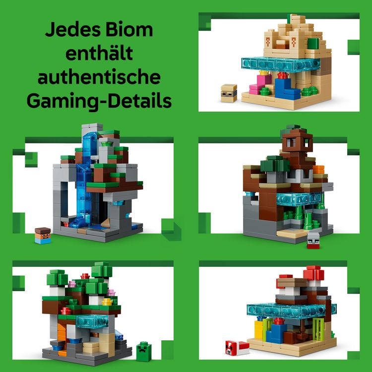 Produktbild: LEGO Minecraft 21589 Mini-Biome, Spielzeug f&uuml;r Kinder ab 12 Jahren