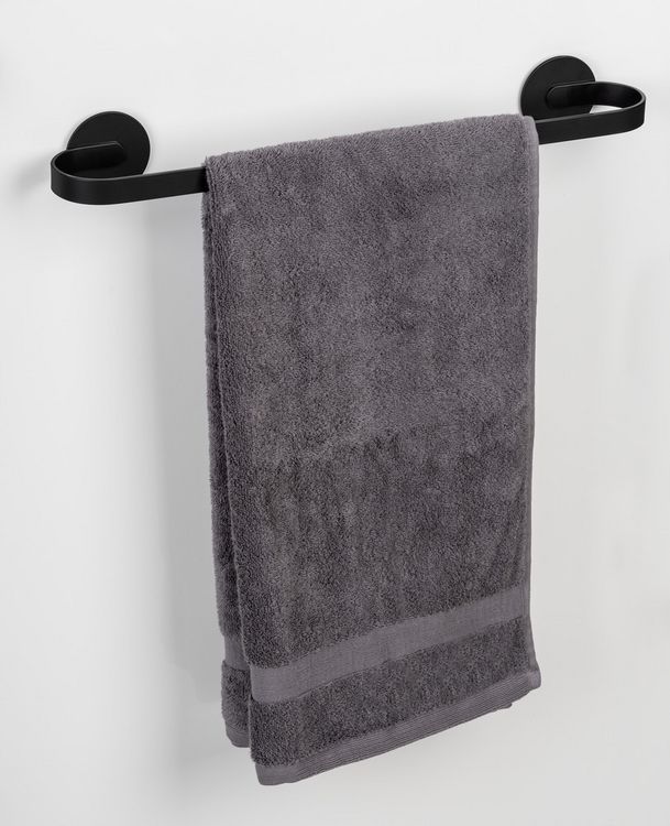 Produktbild: Turbo-Loc&reg; Badetuchstange Uno Mod. Bivio Black matt, 40 cm, aus Aluminium