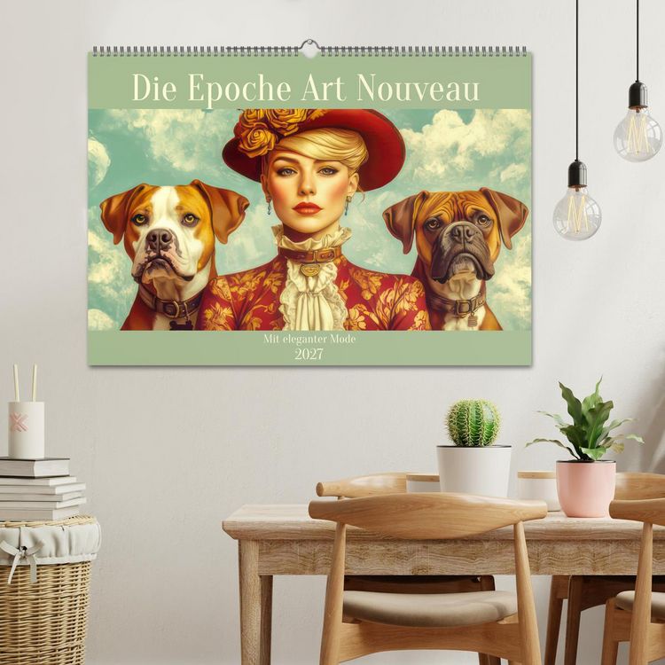 Produktbild: Die Epoche Art Nouveau - Mit eleganter Mode (Wandkalender 2027 DIN A2 quer), CALVENDO Monatskalender
