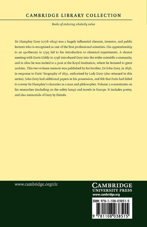 Produktbild: Memoirs of the Life of Sir Humphry Davy