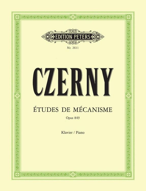 Produktbild: &Eacute;tudes de M&eacute;canisme op. 849
