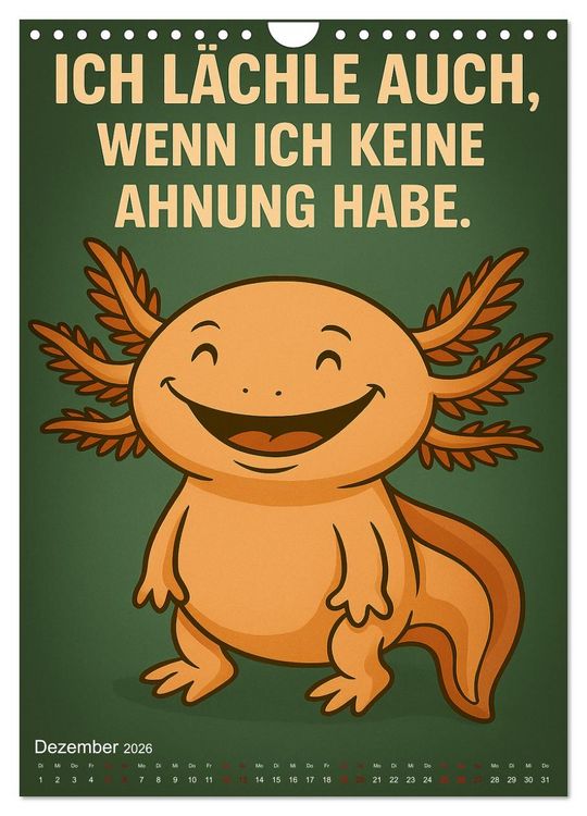 Produktbild: Tierisch eigenwillig - Weil normal langweilig w&auml;re (Wandkalender 2026 DIN A4 hoch), CALVENDO Monatskalender
